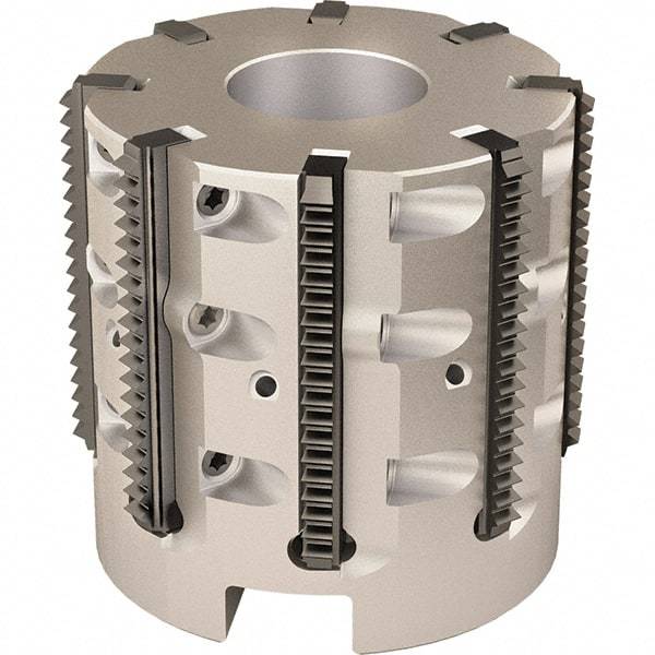 Vargus - 2.323" Cut Diam, 7.874" Max Depth of Cut, 1" Arbor Hole Diam, Internal/External Indexable Thread Mill - Insert Style 40L, 9 Inserts, Toolholder Style RTMC-D, 2" OAL - Exact Industrial Supply