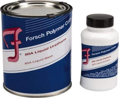 Forsch Polymer Corp - 1 Lb Kit Tan Polyurethane Castable Rubber - 100°F Max Operating Temp, 30 min Tack Free Dry Time, 24 hr Full Cure Time, Series URS 5180 - Exact Industrial Supply