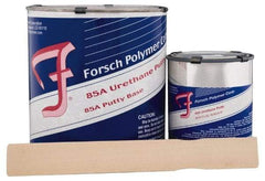 Forsch Polymer Corp - 4 Lb Kit Gray Urethane Putty - 20 min Tack Free Dry Time, 48 hr Full Cure Time, Series URS 5685 - Exact Industrial Supply