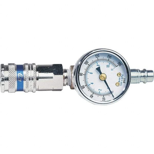 Dynabrade - Grinder Repair Airline Test Gauge - Use with Dynabrade Air Power Tools - Exact Industrial Supply