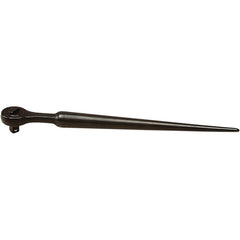 Wright Tool & Forge - Ratchets; Tool Type: Ratchet Spud Handle ; Drive Size (Inch): 1/2 ; Head Shape: Round ; Head Features: Reversible ; Finish/Coating: Black Industrial ; Overall Length (Inch): 15 - Exact Industrial Supply