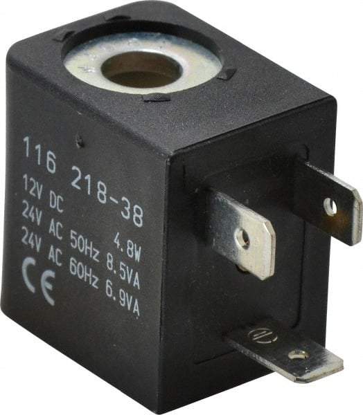 ARO/Ingersoll-Rand - 12 DC Volt, Din Connection Coil Lead Length, Class F, Solenoid Coil - 4.8 Watt, NEMA 4 Enclosure, Use with ARO Solenoid Valve - Exact Industrial Supply