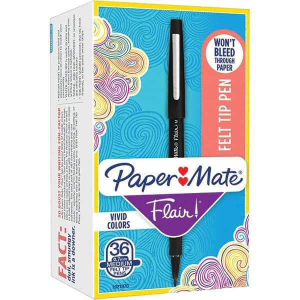 Paper Mate - Pens & Pencils Type: Porous Point Pen Color: Black - Exact Industrial Supply
