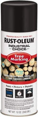 Rust-Oleum - 12 fl oz Black Marking Paint - 300' Coverage, Modified Alkyd Formula, >500 gL VOC - Exact Industrial Supply