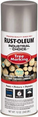 Rust-Oleum - 12 fl oz Silver Marking Paint - 300' Coverage, Modified Alkyd Formula, >500 gL VOC - Exact Industrial Supply
