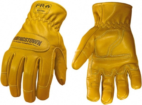 Youngstown - Size L, Leather or Synthetic Leather, Arc Flash Gloves - Exact Industrial Supply