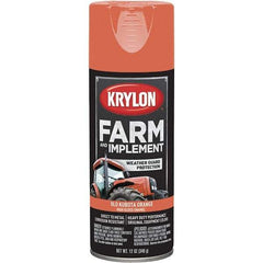 Krylon - Kubota Orange, 12 oz Net Fill, Gloss, Farm & Equipment Spray Paint - 12 oz Container, Use on Equipment - Exact Industrial Supply