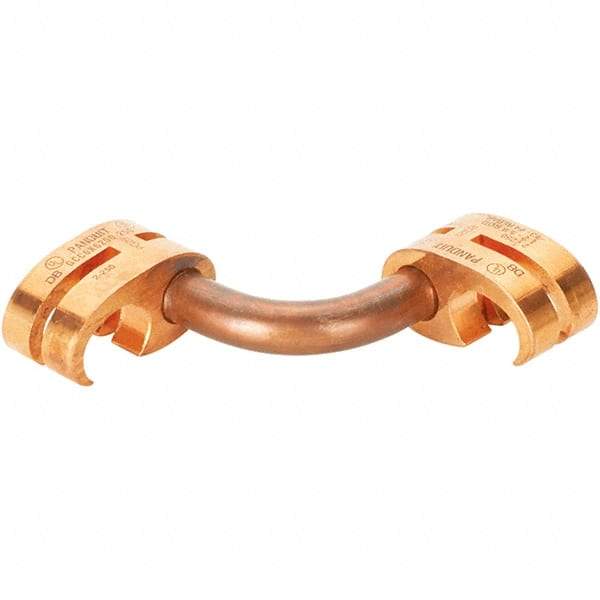 Panduit - 2 AWG Compatible Grounding Clamp - Copper Alloy, 1" OAL, IEEE STD 837-2002, UL 467 Listed, CSA 22.2 Certified - Exact Industrial Supply