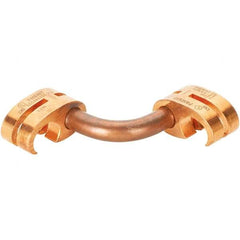Panduit - 6 to 1/0 AWG Compatible Grounding Clamp - Copper Alloy, 1" OAL, IEEE STD 837-2002, UL 467 Listed, CSA 22.2 Certified - Exact Industrial Supply