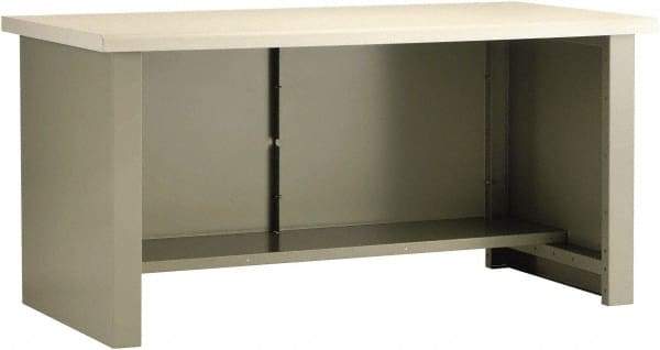 Rousseau Metal - 60 Wide x 30" Deep x 30" High, Plastic Laminate Workbench - Fixed Legs - Exact Industrial Supply