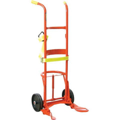 Wesco Industrial Products - 1,000 Lb Load Capacity, 30, 55 & 85 Gal Pail Tipper - 23-3/4" Wide x 60" High, 2 Steel Wheels - Exact Industrial Supply