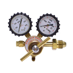 Made in USA - Welding Regulators; Gas Type: Nitrogen ; CGA Inlet Connection: 580 ; Fitting Type: Male ; Maximum Pressure (psi): 4000.00 ; Thread Size: SAE Flare ; Rotation: Clockwise - Exact Industrial Supply