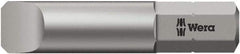 Wera - 3mm x 32mm Blade, 1/4" Drive Slotted Screwdriver Bit - 1-1/4" OAL - Exact Industrial Supply
