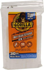 Gorilla Glue - 0.27" Diam, 4" Long, Clear, Hot Melt, Low Melt Glue Stick - Exact Industrial Supply