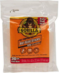 Gorilla Glue - 0.43" Diam, 4" Long, Clear, Hot Melt, Low Melt Glue Stick - Exact Industrial Supply