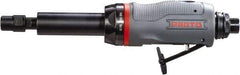 Proto - 1/4" Collet, Straight Handle, Straight Air Die Grinder - 23,000 RPM, Rear Exhaust, 4 CFM, 0.5 hp, 90 psi, 1/4" Inlet - Exact Industrial Supply