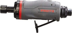 Proto - 1/4" Collet, Straight Handle, Straight Air Die Grinder - 25,000 RPM, Rear Exhaust, 4 CFM, 0.5 hp, 90 psi, 1/4" Inlet - Exact Industrial Supply
