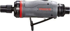 Proto - 1/4" Collet, Straight Handle, Straight Air Die Grinder - 30,000 RPM, Rear Exhaust, 2.7 CFM, 0.3 hp, 90 psi, 1/4" Inlet - Exact Industrial Supply