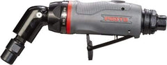 Proto - 1/4" Collet, Angle Handle, Angle Air Die Grinder - 24,000 RPM, Rear Exhaust, 2.7 CFM, 0.3 hp, 90 psi, 1/4" Inlet - Exact Industrial Supply