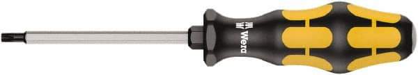 Wera - T25 Torx Driver - 100mm Blade Length, Ergonomic Handle - Exact Industrial Supply