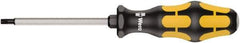 Wera - T20 Torx Driver - 90mm Blade Length, Ergonomic Handle - Exact Industrial Supply