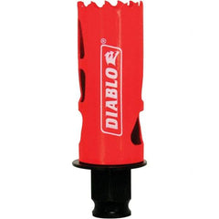 Freud - 1-1/8" Diam, 2-3/8" Cutting Depth, Hole Saw - Bi-Metal Saw, Toothed Edge - Exact Industrial Supply