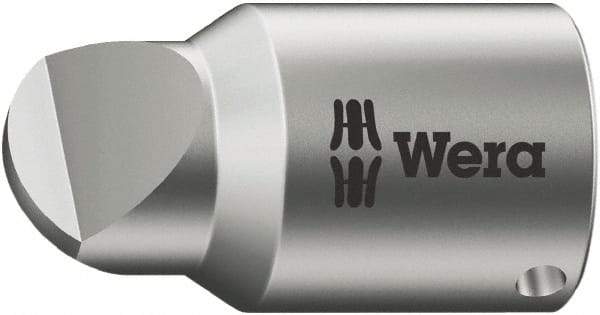 Wera - 1/4" Drive, #3 Point, Standard Slotted Screwdriver Socket - #3 Point - Exact Industrial Supply