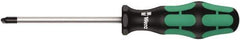 Wera - 3-1/8" Blade Length Tri-Point Screwdriver - Exact Industrial Supply