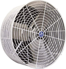 Schaefer Ventilation Equipment - 20" Blade, 1/3 hp, 5,470 CFM, Variable Speed Industrial Circulation Fan - Ceiling Mount, 1 Speed - Exact Industrial Supply