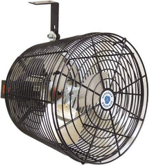 Schaefer Ventilation Equipment - 12" Blade, 1/10 hp, 1,470 CFM, Variable Speed Industrial Circulation Fan - Ceiling Mount, 1 Speed - Exact Industrial Supply