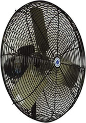 Schaefer Ventilation Equipment - 24" Blade, 1/4 hp, 4,900 & 5,400 CFM, Oscillating Industrial Circulation Fan - Fan Head Only, 2 Speed - Exact Industrial Supply