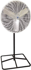 Schaefer Ventilation Equipment - 30" Blade, 1/2 hp, 7,000 & 9,420 CFM, Industrial Circulation Fan - Pedestal, 2 Speed - Exact Industrial Supply