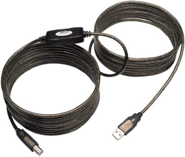 Tripp-Lite - 25' Long, USB A/B Computer Cable - Beige, Male x Male - Exact Industrial Supply