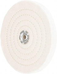 Value Collection - 8" Diam x 3/4" Thick Unmounted Buffing Wheel - 60 Ply, Polishing, 1" Arbor Hole, Medium Density - Exact Industrial Supply