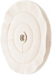 Value Collection - 10" Diam x 1/2" Thick Unmounted Buffing Wheel - 50 Ply, Polishing, 7/8" Arbor Hole, Medium Density - Exact Industrial Supply
