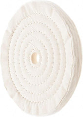 Value Collection - 8" Diam x 1/2" Thick Unmounted Buffing Wheel - 50 Ply, Polishing, 7/8" Arbor Hole, Medium Density - Exact Industrial Supply