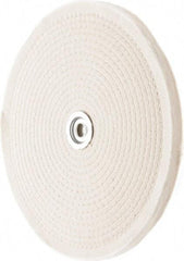 Value Collection - 10" Diam x 1/2" Thick Unmounted Buffing Wheel - 50 Ply, Polishing, 1" Arbor Hole, Hard Density - Exact Industrial Supply