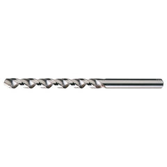 #45 RHS / RHC HSS 118 Degree Radial Point Fast Spiral Taper Length Drill - Bright - Exact Industrial Supply