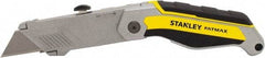 Stanley - Fixed Folding Utility Knife - 2-3/8" Blade, Bi-Material Handle Handle, 1 Blade Included - Exact Industrial Supply