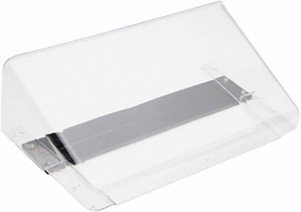 Deflect-o - 13" Wide x 7" High x 4" Deep Plastic Wall File - 1 Compartment, Clear - Exact Industrial Supply