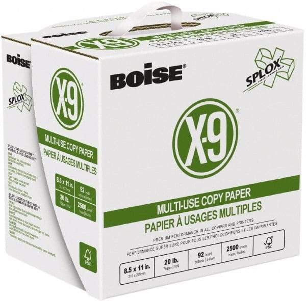 Boise - 8-1/2" x 11" White Copy Paper - Use with High-Speed Copiers, Printer, Fax Machines, Multifunction Machines - Exact Industrial Supply