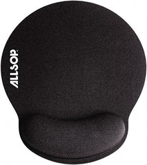 Allsop - 7-1/4" x 8-1/4" Black Mouse Pad - Use with Mouse - Exact Industrial Supply