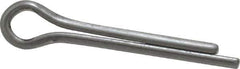 Made in USA - 5/32" Diam x 1" Long Extended Prong Cotter Pin - Grade 18-8, Uncoated, Stainless Steel - Exact Industrial Supply