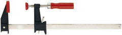 Bessey - 24" Capacity, 5" Throat Depth Cast Iron Bar Clamp - 1,200 Lb Clamping Pressure, 28" OAL - Exact Industrial Supply