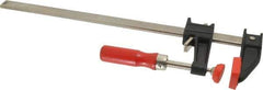 Bessey - 12" Capacity, 2-1/2" Throat Depth Cast Iron Bar Clamp - 600 Lb Clamping Pressure, 16" OAL - Exact Industrial Supply