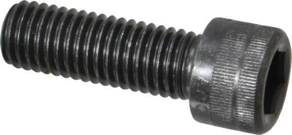 Holo-Krome - M12x1.75 Metric Coarse Hex Socket Drive, Socket Cap Screw - Grade 12.9 Alloy Steel, Black Oxide Finish, Fully Threaded, 35mm Length Under Head - Exact Industrial Supply