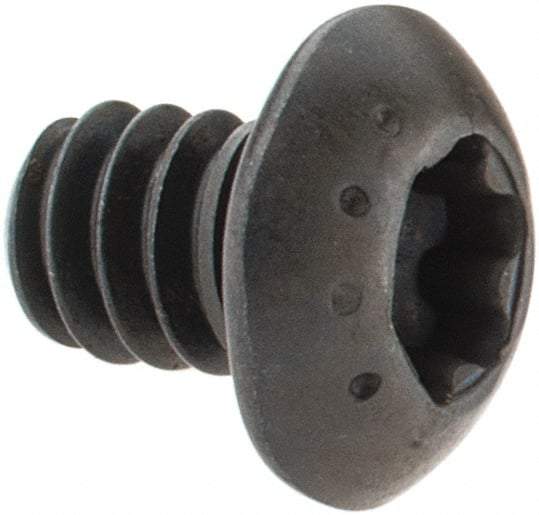 Camcar - #10-24 UNC Torx Plus Drive, Button Screw - Alloy Steel, Black Oxide Finish, Fully Threaded, 1/4" Length Under Head - Exact Industrial Supply