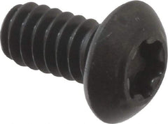 Camcar - #10-24 UNC Torx Plus Drive, Button Screw - Alloy Steel, Black Oxide Finish, Fully Threaded, 3/8" Length Under Head - Exact Industrial Supply
