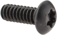 Camcar - #10-24 UNC Torx Plus Drive, Button Screw - Alloy Steel, Black Oxide Finish, Fully Threaded, 1/2" Length Under Head - Exact Industrial Supply