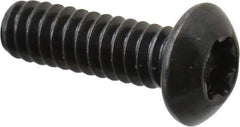 Camcar - #10-24 UNC Torx Plus Drive, Button Screw - Alloy Steel, Black Oxide Finish, Fully Threaded, 5/8" Length Under Head - Exact Industrial Supply